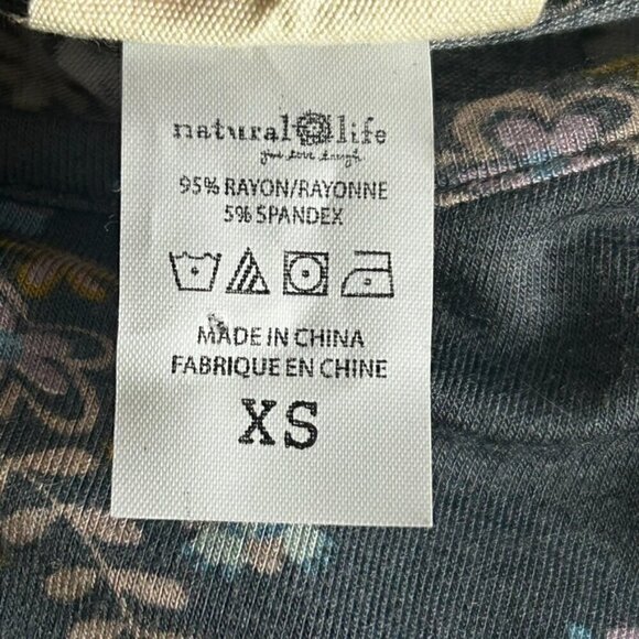 NWT Natural Life Women's Short Sleeve Floral Dress, Extra Small - Picture 4 of 6